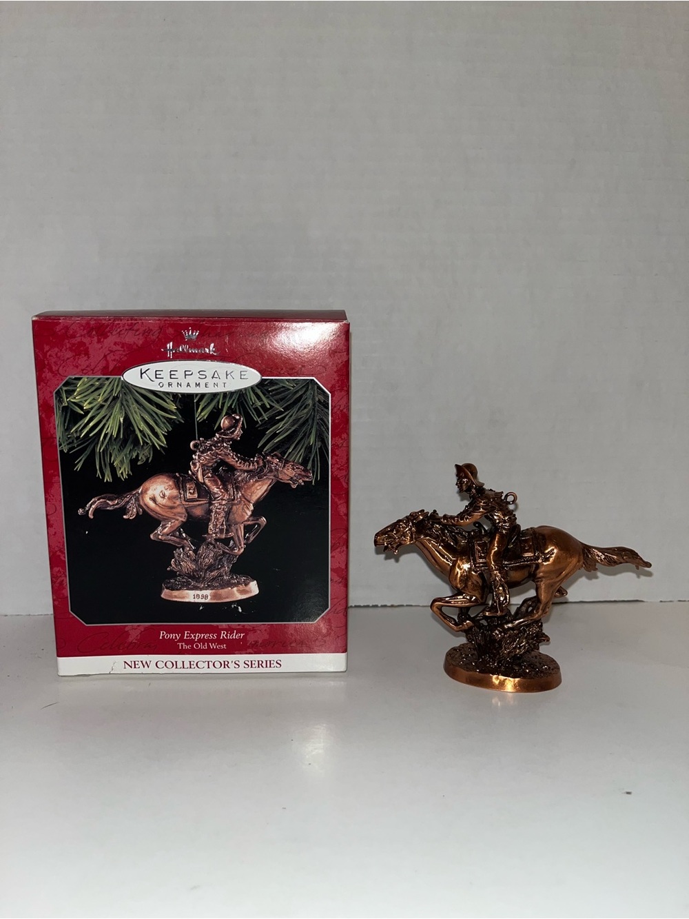 Hallmark The Old West Pony Express Rider Ornament